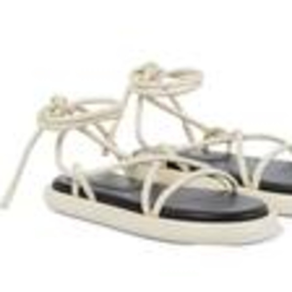 Proenza Schouler Leather sandals in Cream